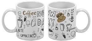 Caneca Para Colorir 300ml Coffe - 1 unidade