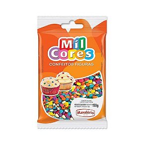 Confeito Figura Confetes Mil Cores -150gr