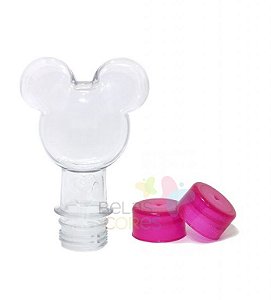 Baleiro/Tubete Mickey Novo 90ml Tampa Pink - 10 unidades