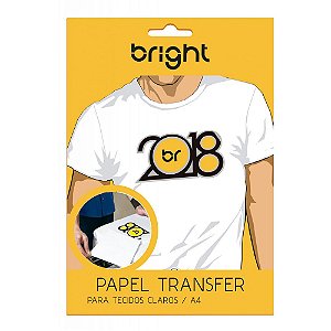 Transfer Light - Para Tecidos Claros - Bright ou Similar - Pacote c/ 10 folhas