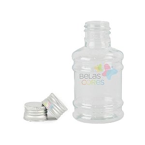 Mini Galãozinho de Água 50 ML -Tampa Metal Prata - Kit c/ 10 unidades