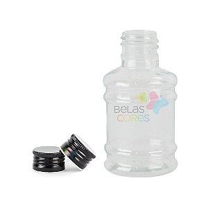 Mini Galãozinho de Água 50 ML -Tampa Metal Preta - Kit c/ 10 unidades