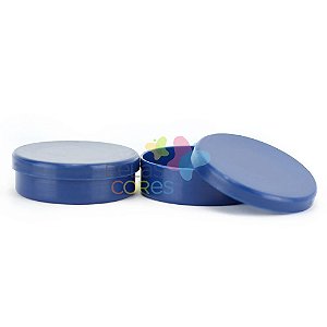 Atacado - Latinhas de Plástico Mint to Be 5,5x1,5 cm Azul Marinho - Kit com 500 unidade