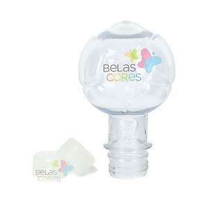 Tubete/Baleiro Pet Bola 130 ml Tampa Transparente - 10 unidades