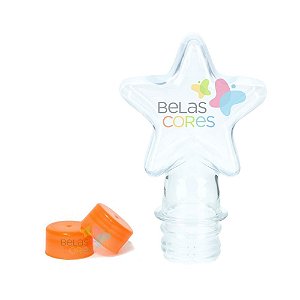 Tubete/Baleiro Pet Estrela Novo 70 ml Tampa Laranja - 10 unidades