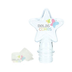 Tubete/Baleiro Pet Estrela Novo 70 ml Tampa Transparente - 10 unidades