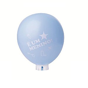 Balão/Bexiga Azul Claro É Menino Nº 11 - 25 unidades