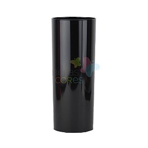 Copo Long Drink 350ml  Preto - 15 unidades