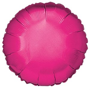 Balão Redondo Metalizado 40cm cor Pink