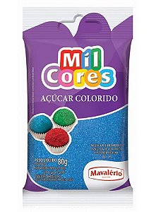 Açúcar Colorido Azul Mil Cores 80gr