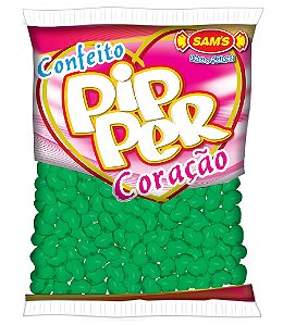 Balinhas Confeito Coração Pipper Limão 500g