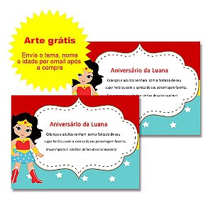 Convite Personalizado 15x10cm