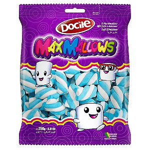 Maxmallows Marshmallow Twist Azul e Branco Docile 250g