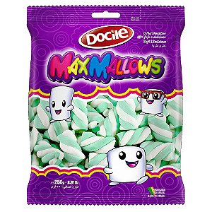 Maxmallows Marshmallow Twist Verde e Branco Docile 250g