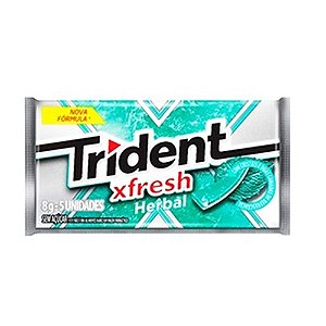 Chiclete Trident Xfresh Herbal - 1 Unidade