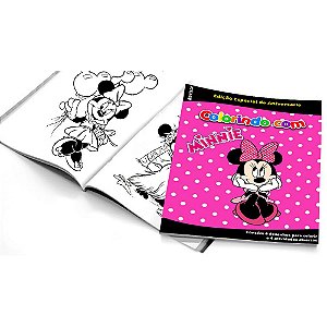 5 Cadernos de Colorir Minnie Rosa