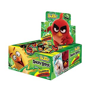 Chiclete Angry Birds Buzzy Hortelã 400g - Caixa com 100 unidades