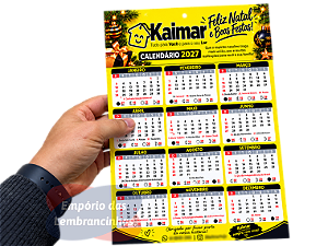 Calendários Comercial De Parede Personalizado - 22x32cm