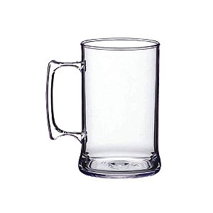 Caneca Acrílica Chopp Transparente 300ml - 1 Unidade