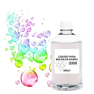 Liquido Fluído p/ Bolha de Sabão (Manual ou Máquina) 500ml