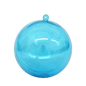 Bola ou Esfera Acrílica Azul 6,5cm - 3 unidades