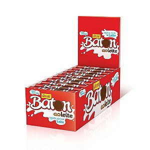 Caixa Chocolate Baton ao Leite Garoto 16g com 30 Unidades