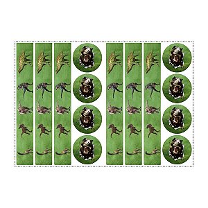 20 Adesivos Dinossauros Baby Redondo 4,7cm - Empório das Lembrancinhas /  Belas Cores