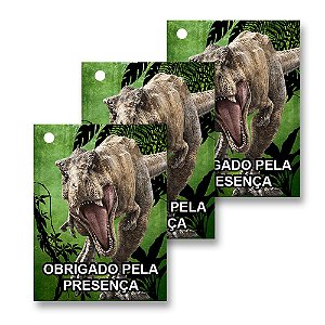 30 Tags Dinossauros 4x3cm