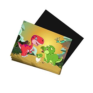 8 Imãs de Geladeira Dinossauros Baby 74x105mm