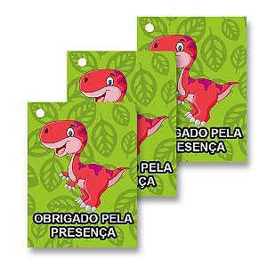 30 Tags Dinossauros Baby 4x3cm