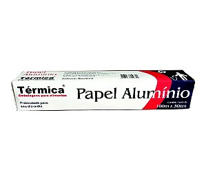 1 Rolo de Papel Alumínio 30cm x 100m Térmica