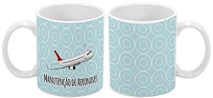 Caneca Profissão 300 ml Manutenção de Aeronaves - 1 unidade