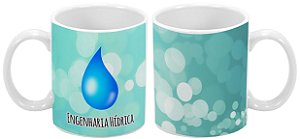 Caneca Profissão 300 ml Engenharia Hídrica - 1 unidade