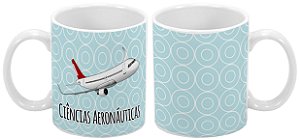 Caneca Profissão 300 ml Ciências Aeronáuticas - 1 unidade