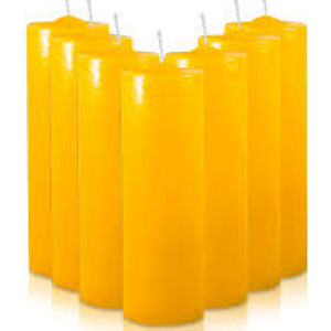 Vela De 7 Dias Amarela De Mel