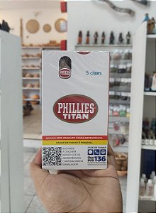 Phillies Titan Charuto Tradicional Original – Caixa com 5 Unidades