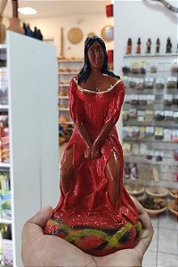 Imagem Pomba Gira Farrapo em Gesso 20 cm