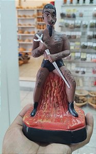 Imagem Exu Lúcifer em Gesso 20 cm