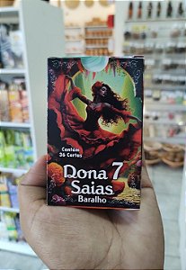 Baralho Dona Sete Saias com 36 Cartas e Manual