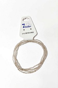 Guia de Miçangas Transparente Aqua – Guia Religiosa Fina para Umbanda