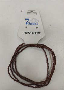 Guia de Miçangas Marrom – Guia Religiosa Fina de Caboclo para Umbanda