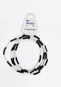 Guia Tradicional de Miçangas Branca e Preta – Guia Religiosa de Omulu/Obaluaiê para Umbanda