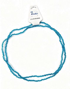 Guia Tradicional de Miçangas Azul-Claro Transparente – Guia Religiosa de Iemanjá para Umbanda