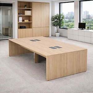 Plataforma de Trabalho 4 Lugares Pé Painel Corporativo Cowork 2,80 x 1,20 m 25 mm Escritório