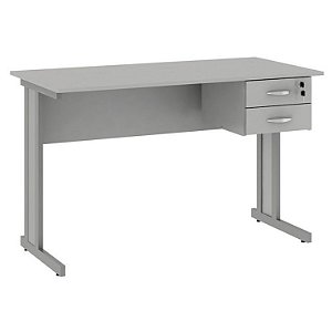 Mesa para Escritório Reta com 2 Gavetas Corporativa Home Office 1,00 X 0,60 M 15 mm