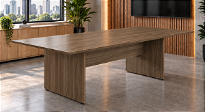 Mesa Sala de Reunião Retangular 2,00 x 1,20 x 0,75 m 40 mm Escritório Corporativo