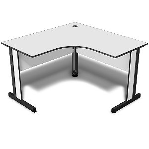 Mesa Delta Escritório L 1,80 X 1,80 M 15 Mm Home Office Escrivaninha