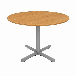 Mesa para Sala de Reunião Redonda 15 mm Ø 1,10 x 0,75 m