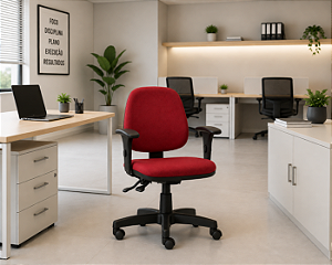 Cadeira Executiva Giratória Escritório Job Ergonômica Home Office Laudo Ergonomico P/ NR17