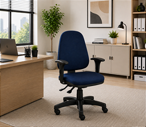 Cadeira Escritório Corporativa Presidente Sky Ergonômica Home Office Braços Laudo Ergonomico P/ NR17 Reguláveis